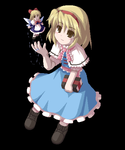 alice margatroid and shanghai doll (touhou) drawn by fukaiton
