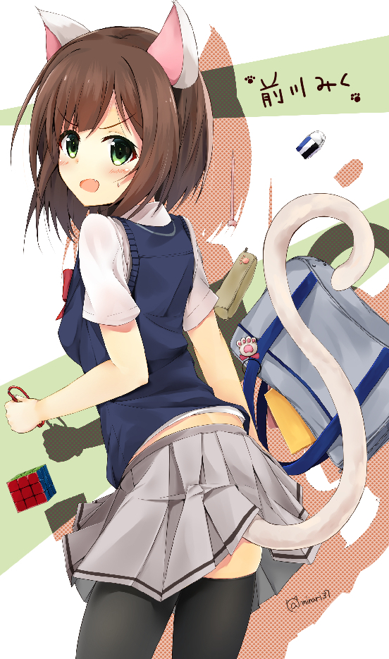 maekawa miku (idolmaster and 1 more) drawn by minari_(minari37)