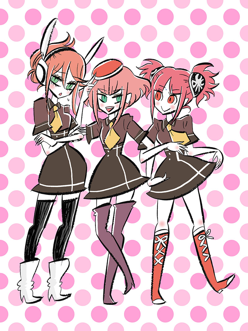 aida rayhunton, noredo nug, and barara peol (gundam and 1 more) drawn by kawamura_nawoko