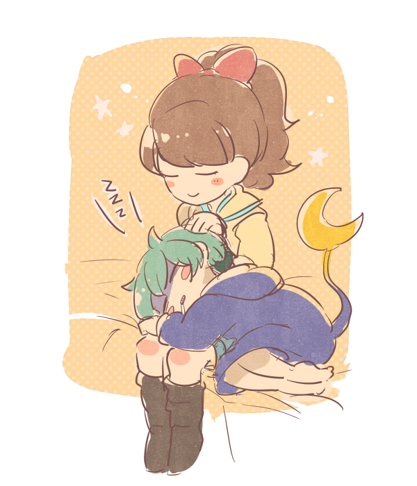 kodama fumika and tetsuya (youkai watch) drawn by asumi_chikyuu