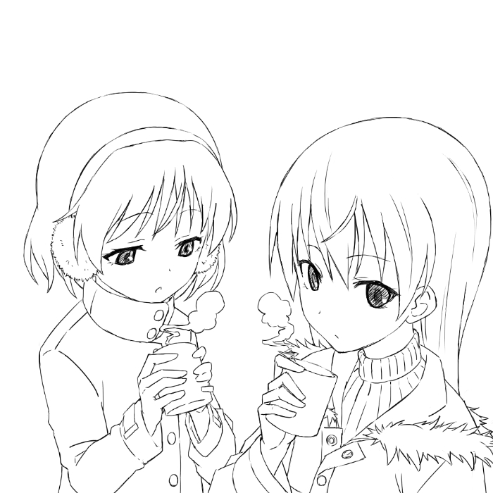 sanya v. litvyak and eila ilmatar juutilainen (world witches series and 1 more) drawn by saiko_dagashi