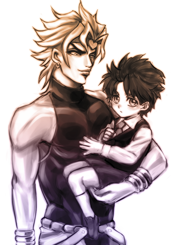 dio brando and jonathan joestar (jojo no kimyou na bouken and 2 more) drawn by freeky