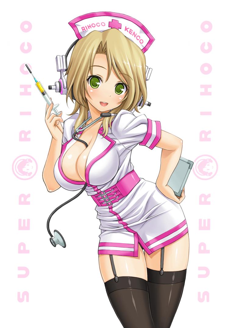 super sonico and futaba riho (nitroplus and 1 more) drawn by higuchi_isami