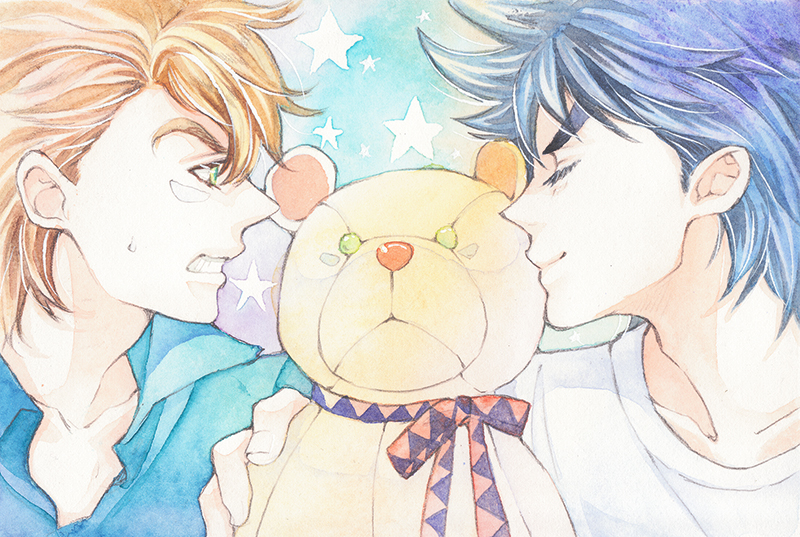 joseph joestar and caesar anthonio zeppeli (jojo no kimyou na bouken and 1 more) drawn by niku_harumaki