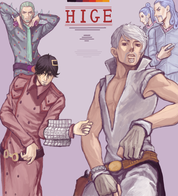 wekapipo, ringo roadagain, disco, and chocolate disco (jojo no kimyou na bouken and 1 more) drawn by tkd_dkt