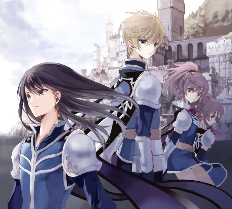 yuri lowell, flynn scifo, chastel aiheap, and hisca aiheap (tales of and 2 more) drawn by cierra_(ra-bit)