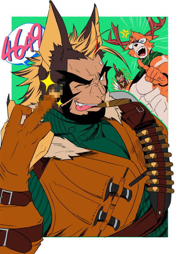 hulk, wrecker, and walther (another eidos-r) drawn by absol_(dkqthf)