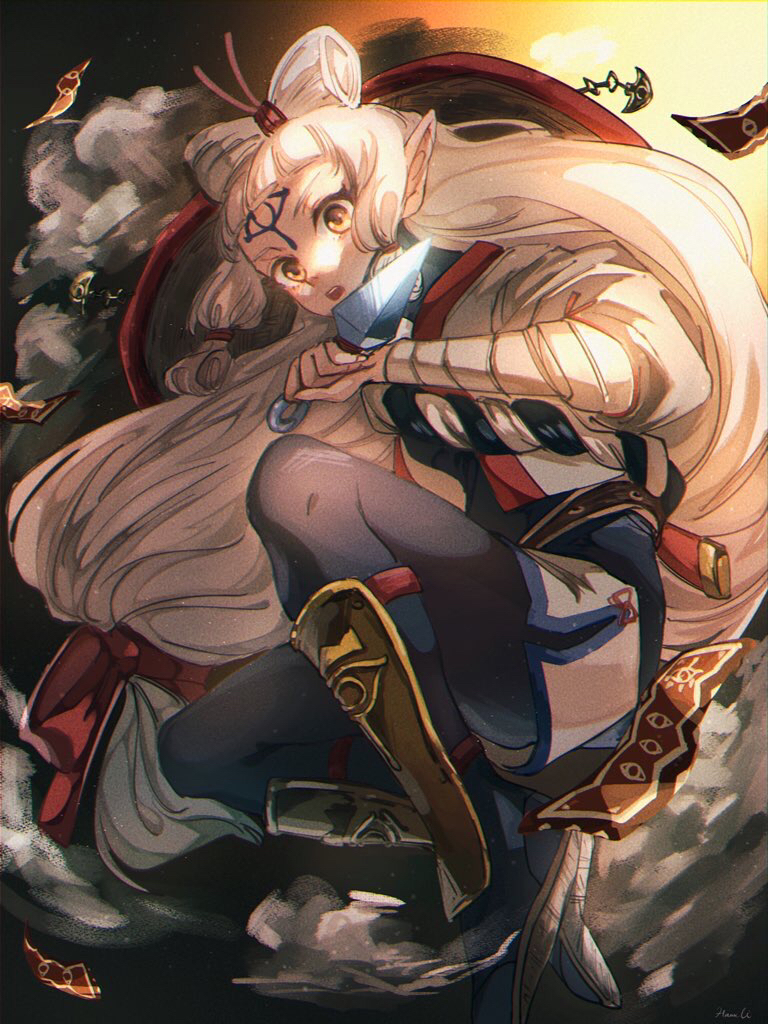 impa (the legend of zelda and 2 more) drawn by 4c_ad