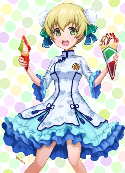 carpaccio (girls und panzer and 1 more) drawn by yu_sakurai06