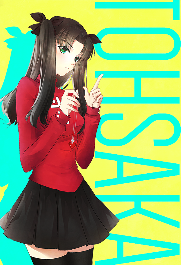 tohsaka rin (fate and 1 more) drawn by mallizmora
