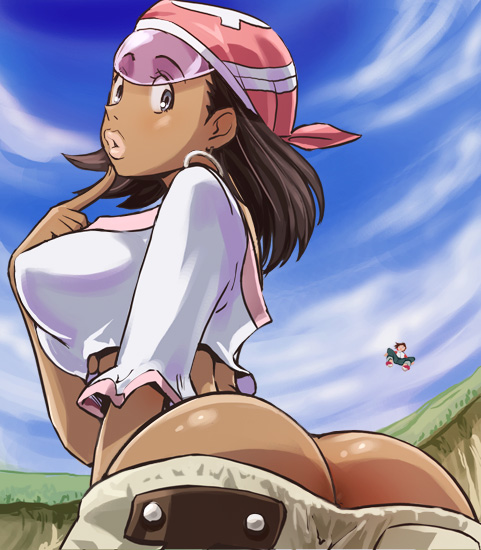 renton thurston and gidget (eureka seven) drawn by haruyama_kazunori