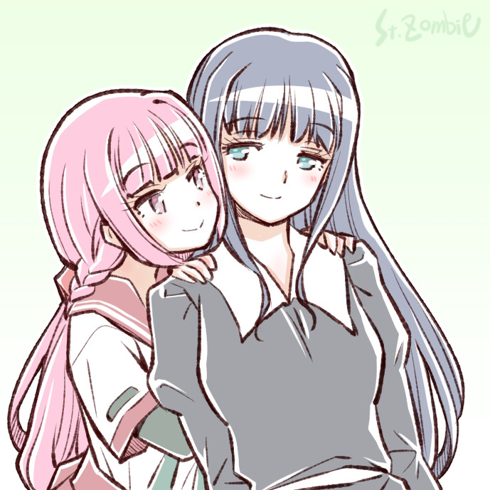 tamaki iroha and nanami yachiyo (mahou shoujo madoka magica and 1 more) drawn by studiozombie
