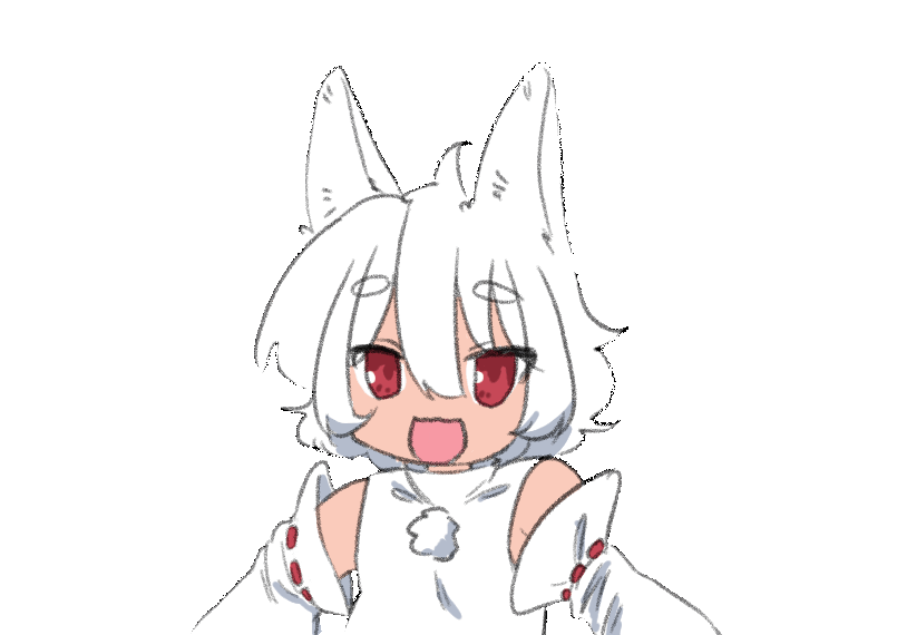 inubashiri momiji and izumi konata (touhou and 1 more) drawn by ramnik5