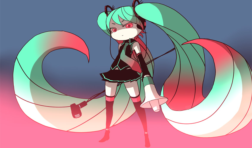 hatsune miku (vocaloid and 1 more) drawn by ken_(koala)