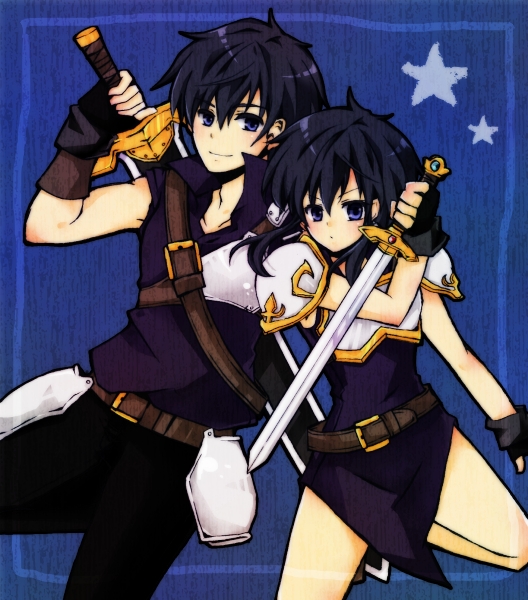 larcei and scathach (fire emblem and 1 more) drawn by nekoko210