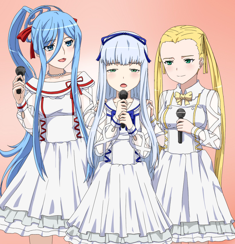 takao, iona, and haruna (aoki hagane no arpeggio) drawn by yoshida_keiji