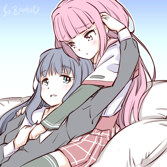 tamaki iroha and nanami yachiyo (mahou shoujo madoka magica and 1 more) drawn by studiozombie