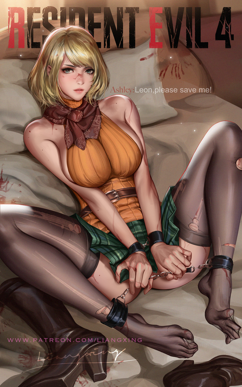 ashley graham (resident evil and 1 more) drawn by liang_xing