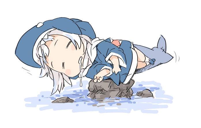gawr gura (hololive and 1 more) drawn by ham_(points)