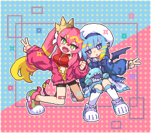 lil-la, ki-sikil, live twin lil-la, and live twin ki-sikil (yu-gi-oh!) drawn by kumamoto_(bbtonhk2)