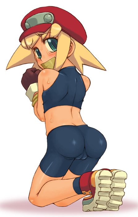 roll caskett (mega man and 1 more) drawn by solomon_k