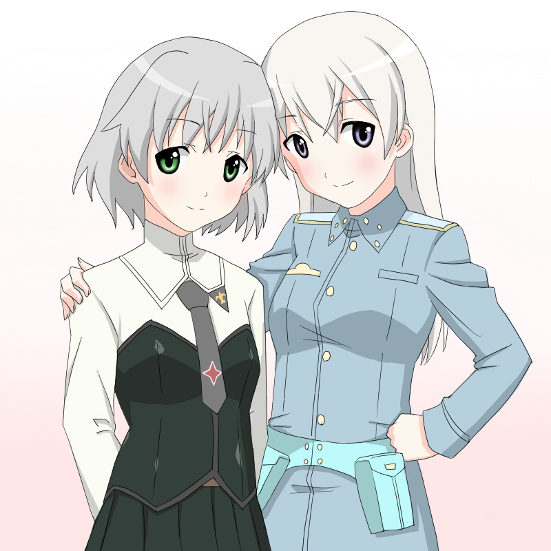 sanya v. litvyak and eila ilmatar juutilainen (world witches series and 1 more) drawn by bardiche_(artist)
