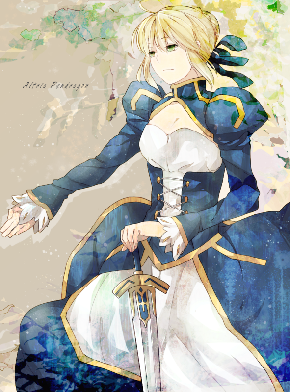 artoria pendragon and saber (fate and 1 more) drawn by nasuo_(zumapoke)