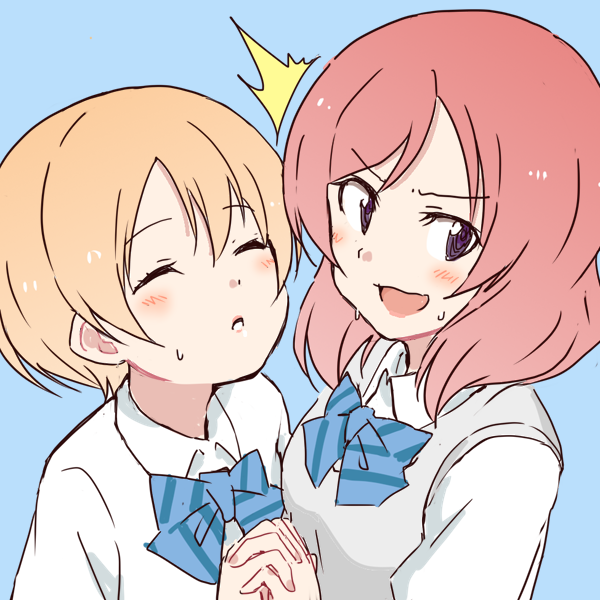 nishikino maki and hoshizora rin (love live! and 1 more) drawn by nanaji_(7ymf)