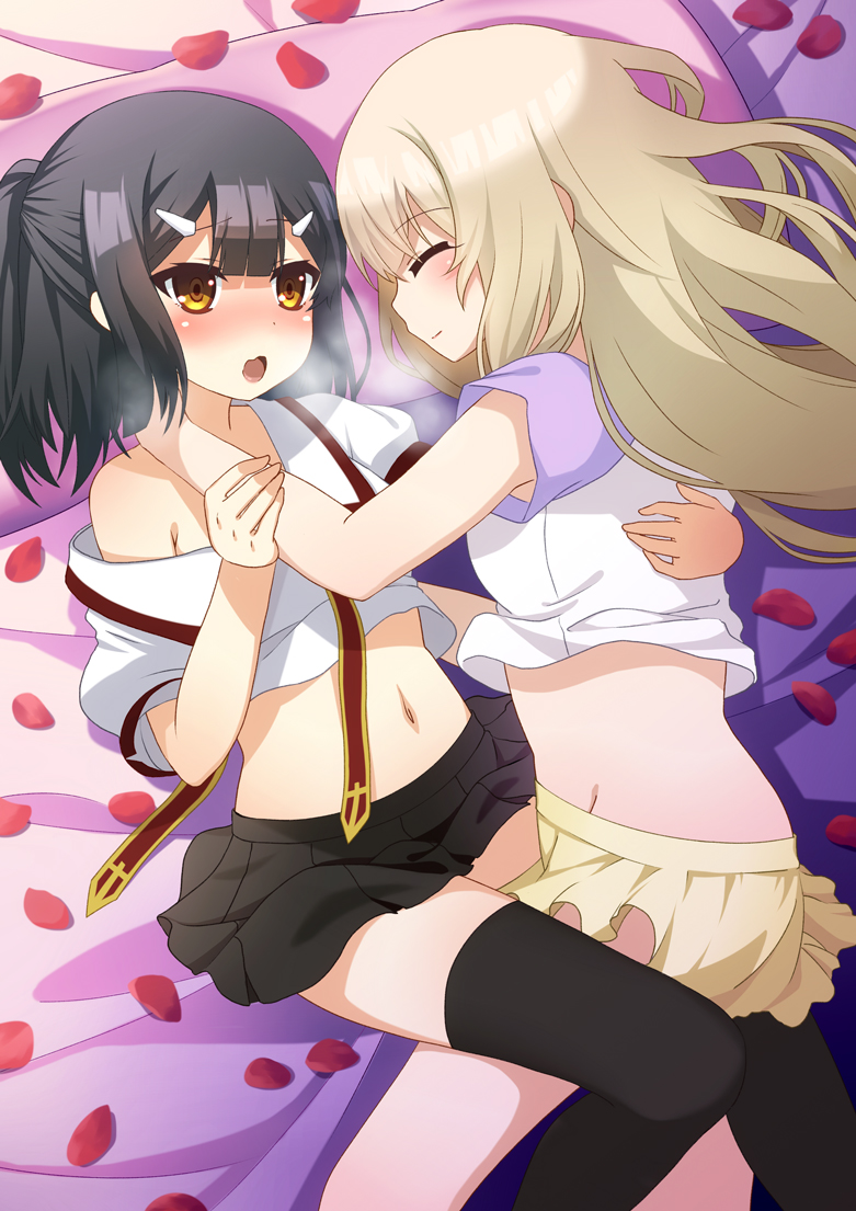illyasviel von einzbern and miyu edelfelt (fate and 1 more) drawn by dooru_(second_my_1d)