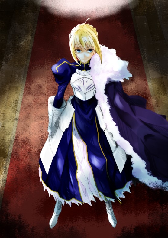 artoria pendragon and saber (fate and 1 more) drawn by yunbo