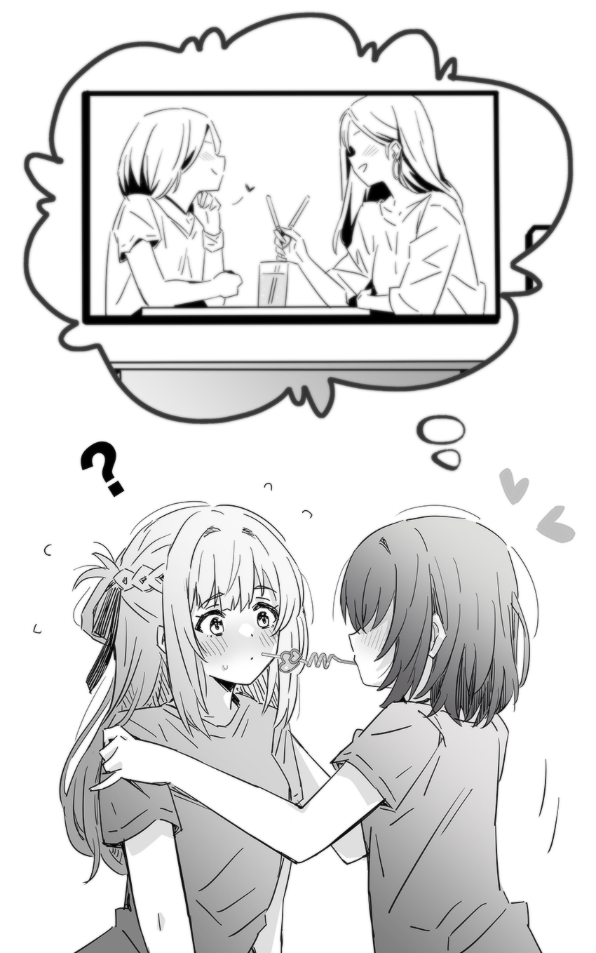 miyagi shiori and sendai hazuki (shuuniichido classmate wo kau hanashi) drawn by lwmina70119