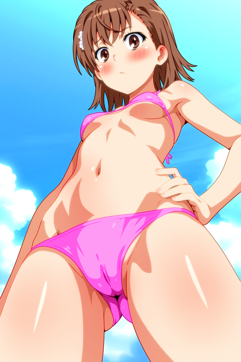 misaka mikoto (toaru majutsu no index and 1 more) drawn by nike_(0306)