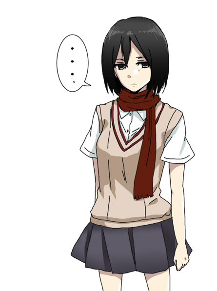 misaka mikoto and mikasa ackerman (toaru majutsu no index and 2 more) drawn by shoumilove128