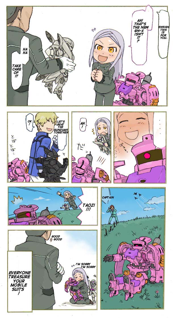 soma peries, graham aker, and sergei smirnov (gundam and 1 more) drawn by kusada