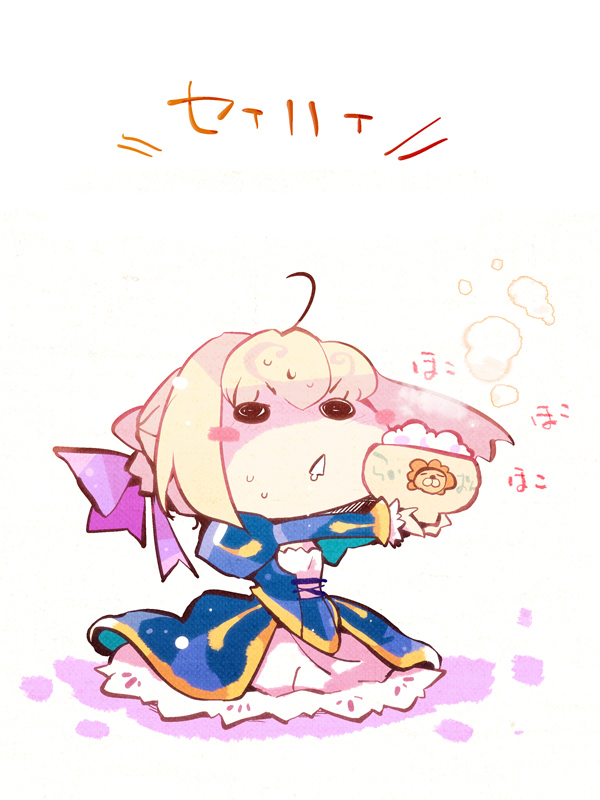 artoria pendragon and saber (fate and 1 more) drawn by usoneko
