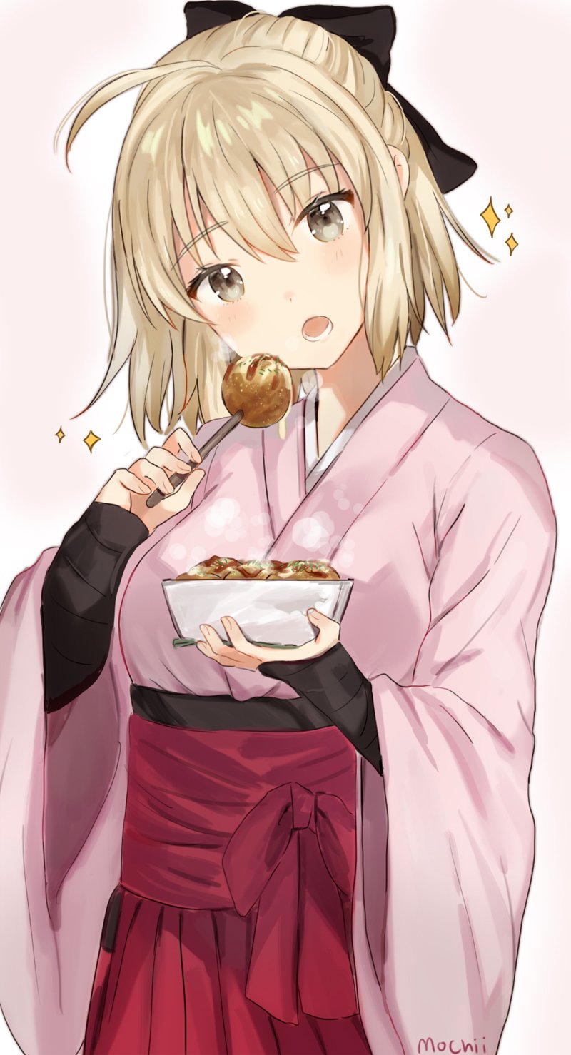 okita souji (fate and 1 more) drawn by mochii