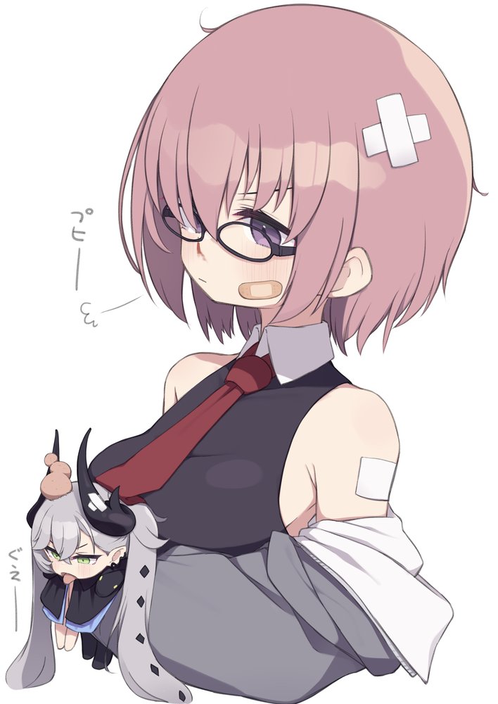 mash kyrielight and lilith (fate and 1 more) drawn by gamuo