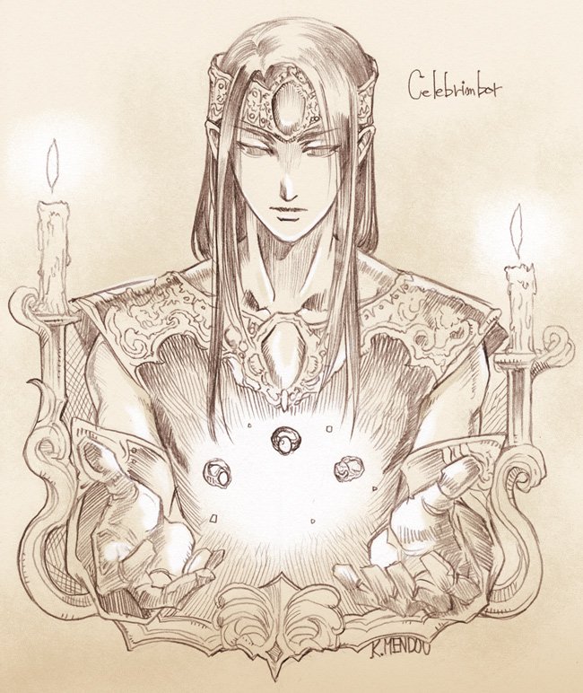 celebrimbor (tolkien's legendarium and 1 more) drawn by kazuki-mendou