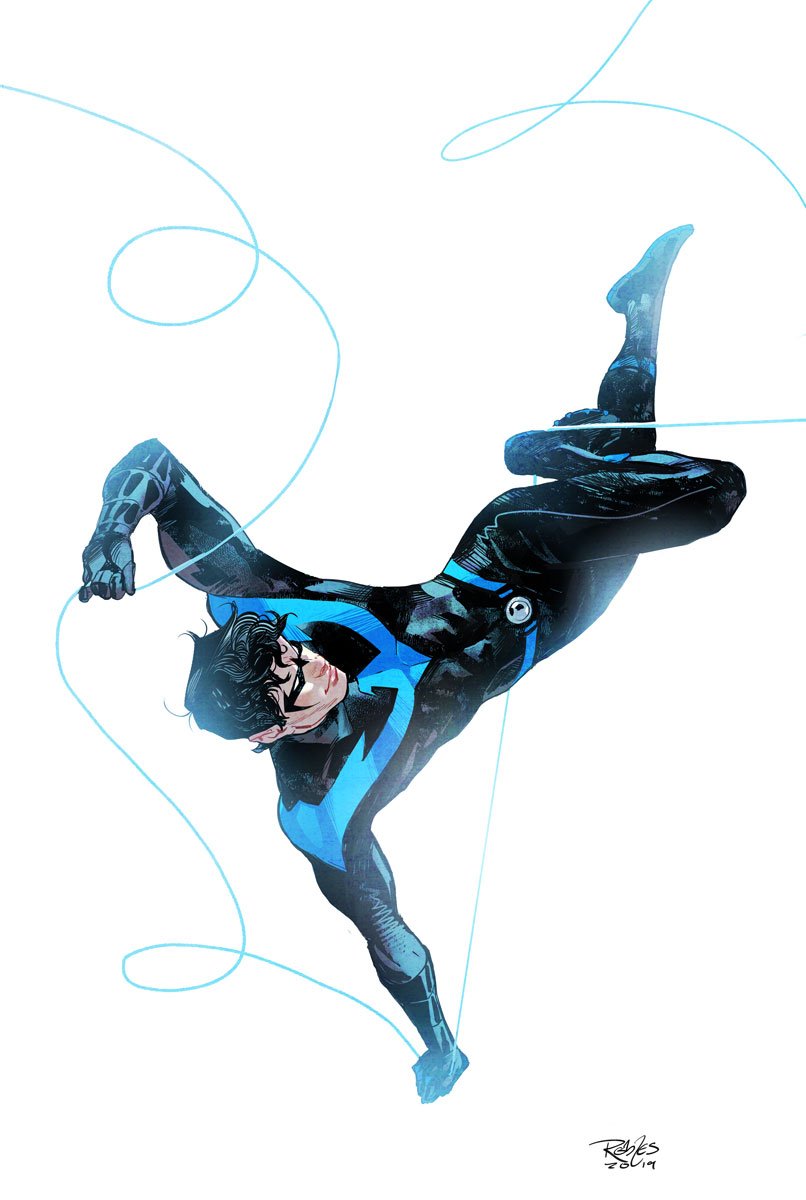 dick grayson and nightwing (dc comics and 1 more) drawn by nick_robles