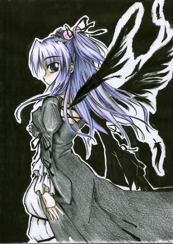 suigintou, ichinose kotomi, and noto mamiko (rozen maiden and 1 more) drawn by mikarin