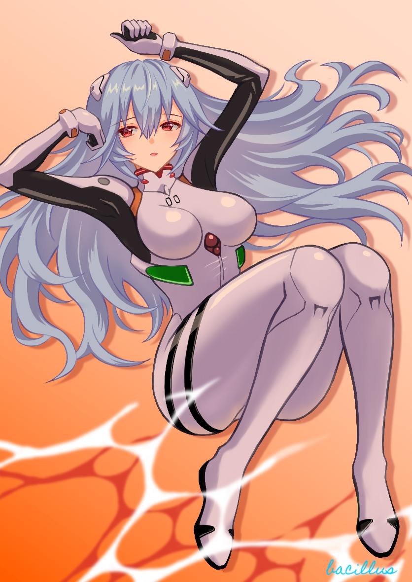 ayanami rei (neon genesis evangelion and 2 more) drawn by bacillus