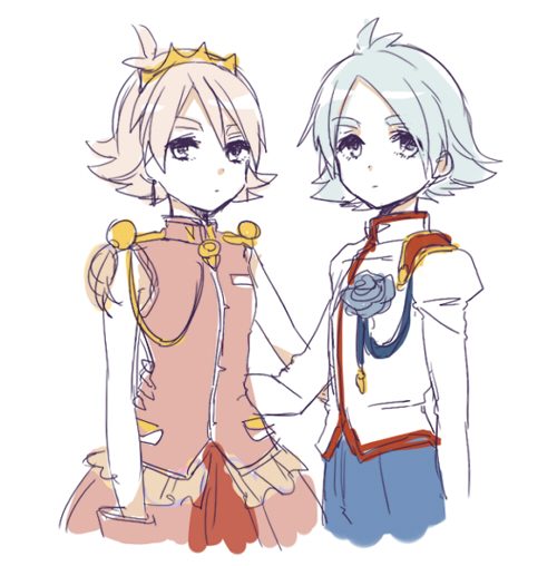 himemiya anthy, fubuki shirou, fubuki atsuya, and kaoru miki (inazuma eleven and 1 more) drawn by tomo_(sjim)