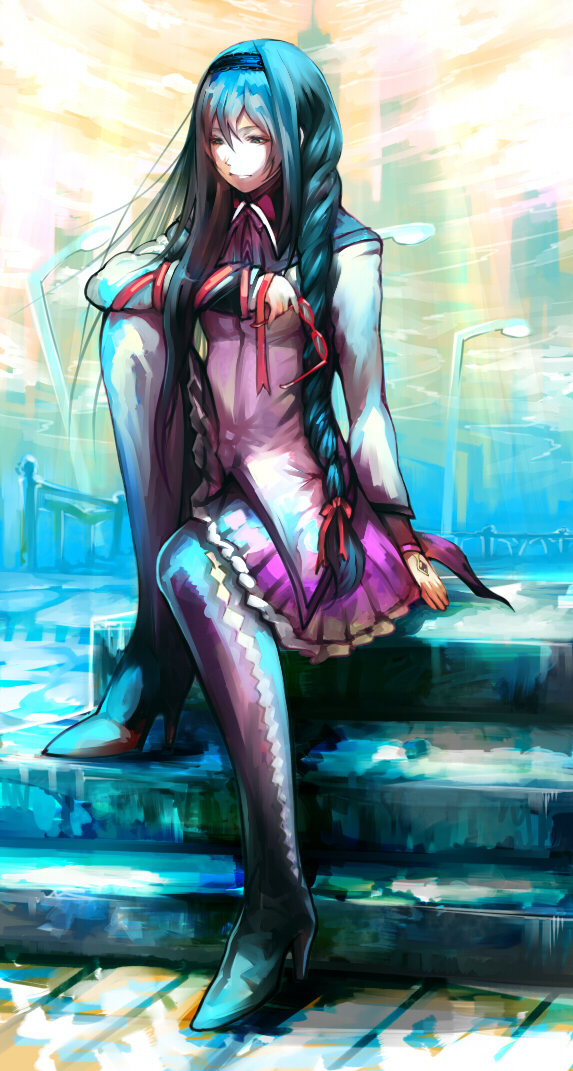 akemi homura (mahou shoujo madoka magica) drawn by masayoshi