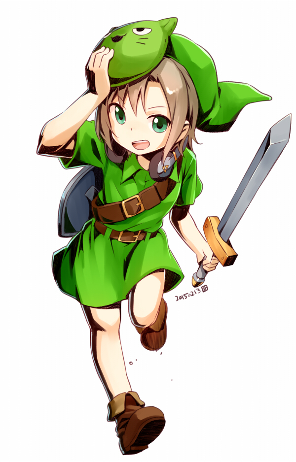 link and tada riina (idolmaster and 2 more) drawn by nagian