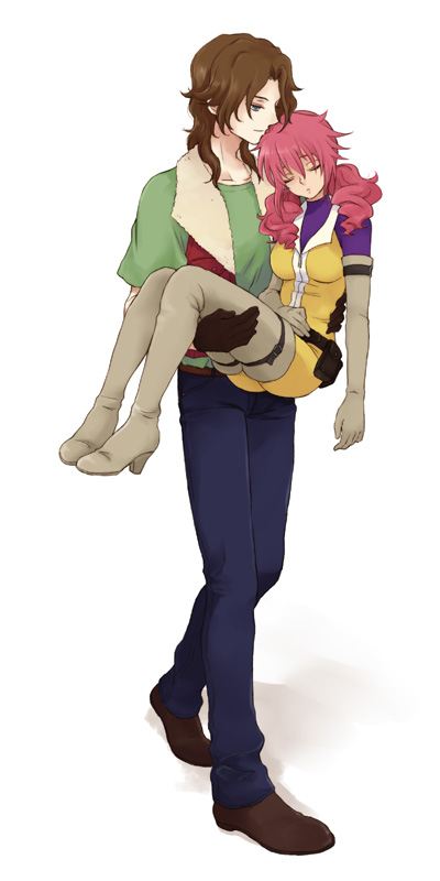feldt grace and lockon stratos (gundam and 1 more) drawn by plum_(arch)