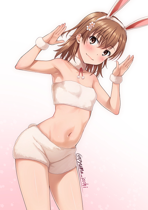 misaka mikoto (toaru majutsu no index and 1 more) drawn by isshi_pyuma