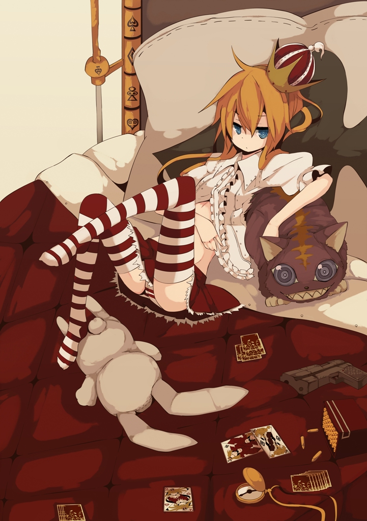 alice and cheshire cat (alice's adventures in wonderland) drawn by fuurin_(omaemona)