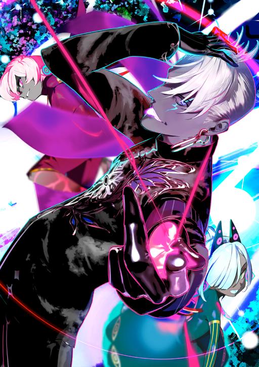 indra, boy vajra, and girl vajra (fate and 1 more) drawn by pako_(pakosun)