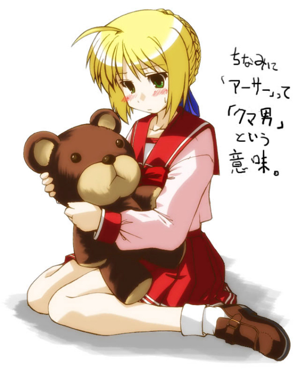 artoria pendragon, saber, kamigishi akari, and kawasumi ayako (fate and 2 more) drawn by 45acp