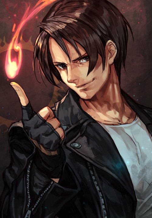 kusanagi kyou (the king of fighters) drawn by hungry_clicker